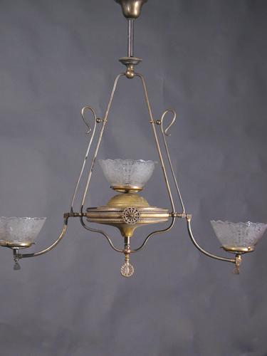 3-Light Linear Aesthetic Gas Chandelier